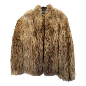 Yves Salomon Raccoon Fur Coat FR 38 made in France